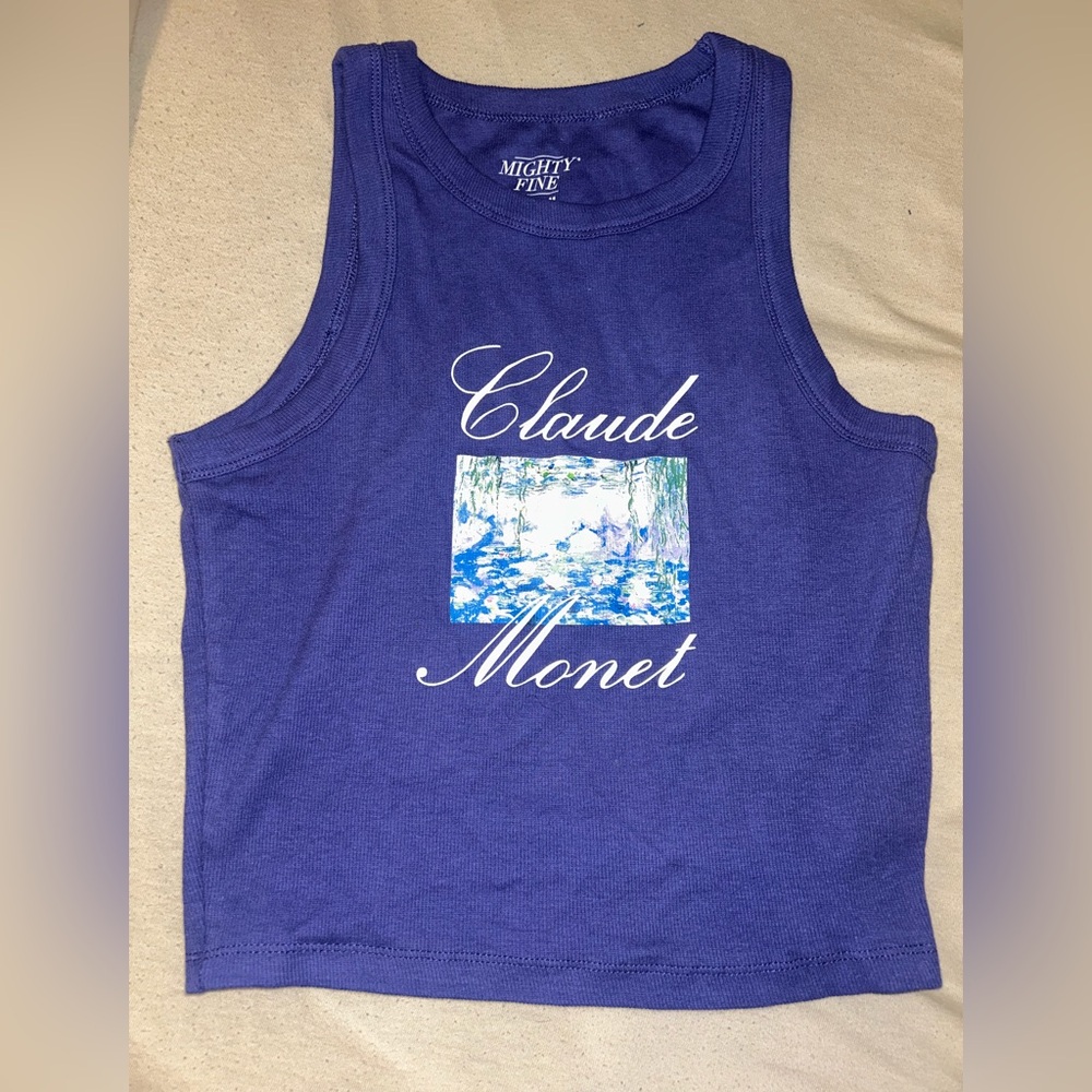 Mighty Fine Blue Claude Monet Tank Top